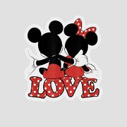 Disney Valentines Mickey Minnie Love Hug by Antonio Adama