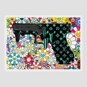 Louis Vuitton Gun Greeting Card by Street Art