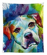 Colorful American Bulldog dog Painting by Svetlana Novikova | Fine Art ...