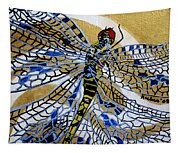 Dragonfly on Gold Scarf Tapestry Dragonfly on Gold Scarf Tapestry