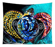 
Deep Sea Sea Turtle Tapestry