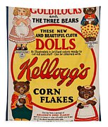 Goldilocks & the Three Bears Cloth Dolls Kellogg's Corn Flakes Vintage Ad 
