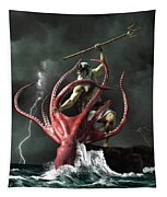 Poseidon vs the Kraken by Daniel Eskridge - TurningArt