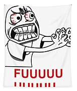 Rage Guy Angry Fuu Fuuu Fuuuu Rage Face Meme T-Shirt Face Troll Face Man  Grabbing Internet Meme Rage Canvas Print / Canvas Art by Mounir Khalfouf -  Fine Art America