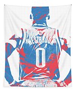 Russell Westbrook Oklahoma City Thunder NBA Players T-Shirt by Afrio  Adistira - Fine Art America