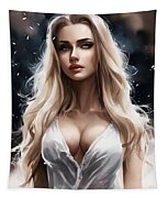 Sexy Girl Big Boobs Fleece Blanket by Mounir Khalfouf - Pixels