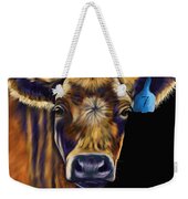Cow Art - Lucky Number Seven Weekender Tote Bag