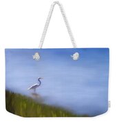 Lone Egret Painting Weekender Tote Bag