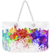 Miami skyline in watercolor on white background Painting by Pablo ...