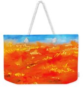 Vibrant Desert Abstract Landscape Painting Weekender Tote Bag