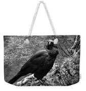 Nevermore - Black And White Weekender Tote Bag