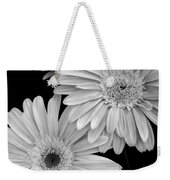 Black And White Gerbera Daisies 1 Weekender Tote Bag Black And White Gerbera Daisies 1 Weekender Tote Bag