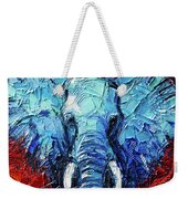 BLUE ELEPHANT palette knives impasto abstract oil painting Photograph ...