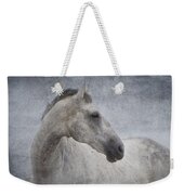 Grey At The Beach Textured Weekender Tote Bag by Michelle Wrighton