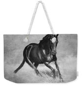 Horse Power Black And White Weekender Tote Bag by Michelle Wrighton