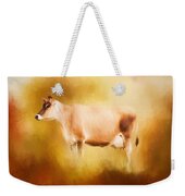 Jersey Cow In Field Weekender Tote Bag