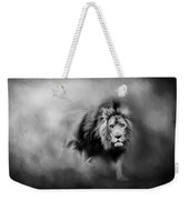Lion - Pride Of Africa 3 - Tribute To Cecil In Black And White Weekender Tote Bag