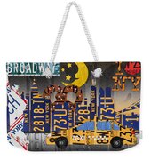 New York City Nyc The Big Apple License Plate Art Collage No 2 Weekender Tote Bag New York City Nyc The Big Apple License Plate Art Collage No 2 Weekender Tote Bag