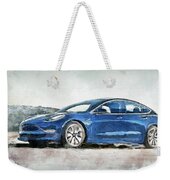 Tesla 3 car painting Coffee Mug by Yury Malkov - Pixels