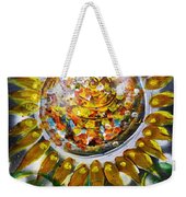Abstract Sunflower 4 Weekender Tote Bag