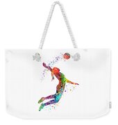 Girl Volleyball Bounce Art Colorful Watercolor Gift Sports Art Gift for Her  Zip Pouch by White Lotus - Pixels