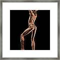 6493 Elegant Slim Male Nude Dancing With Jewelry Framed Print