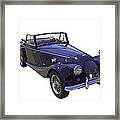 Fine Art Print 1964 Morgan Plus 4 Illustration Framed Print