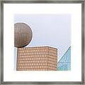Gehrys Sphere Sculpture  Barcelona Spain Framed Print
