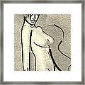 Lines Of A Woman Iii Framed Print
