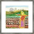 Scarecrow With Nesting Companion Framed Print