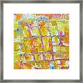 Yellow Puzzle Framed Print