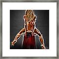 0076 Energy Work Abstract Nude Figure Framed Print
