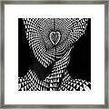 0622 Abstract Art Geometric Female Form Framed Print