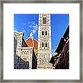 0820 The Basilica Di Santa Maria Del Fiore - Florence Italy Framed Print