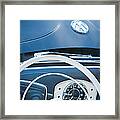 1951 Volkswagen Vw Beetle Cabriolet Steering Wheel Emblem - Hood Emblem Framed Print