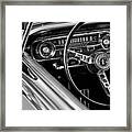 1965 Shelby Prototype Ford Mustang Steering Wheel Framed Print