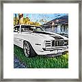 1969 Chevy Camaro Rs Painted Framed Print