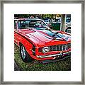 1969 Chevy Camaro Ss 396 Painted Framed Print