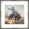A Rodeo In Central Queensland, Australia. #1 Framed Print