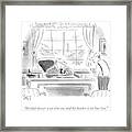 Absolute Power Is On Line One And His Banker #1 Framed Print