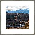 Alaska Oil Pipeline #1 Framed Print