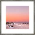 Anastasia Beach Sunset Framed Print