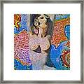 Aphrodite And Ancient Cyprus Map #4 Framed Print