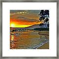 At The Beach Life Passes Differently #1 Framed Print