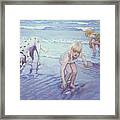Beach Threesome #1 Framed Print