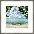 Beautiful Caribbean Beach Framed Print