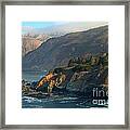 Big Sur Coastal Cliffs #1 Framed Print
