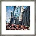 Bridge Over The Chicago River Framed Print