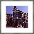Buildings Along The Road, Rodeo Drive #1 Framed Print