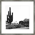 Cactus Golf #1 Framed Print
